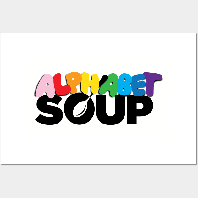 Alphabet Soup Wall Art by ItRhymesWithSpaghetti